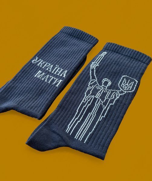 Шкарпетки "Україна-Мати" графіт SC-15-3 фото